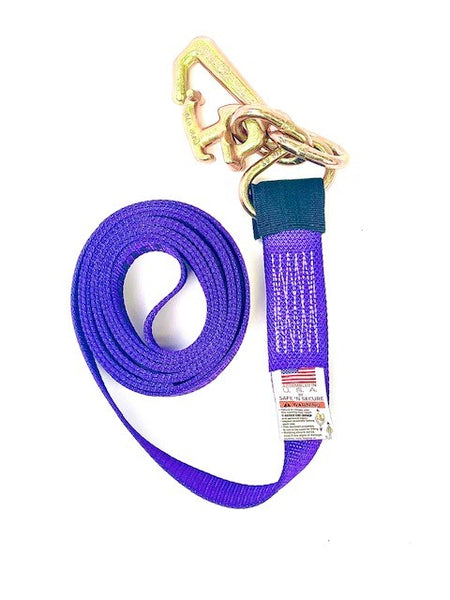 TOW-8PT-KIT - 8 Point DIAMOND WEAVE Flatbed/Rollback 14' Car Tie Down w/ RJ Hooks-BEST