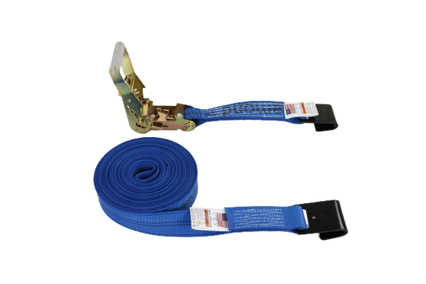 A-2X30RFH-DW - 2” x 30’ Ratchet Assembly with Flat Hooks - Diamond Weave-BEST