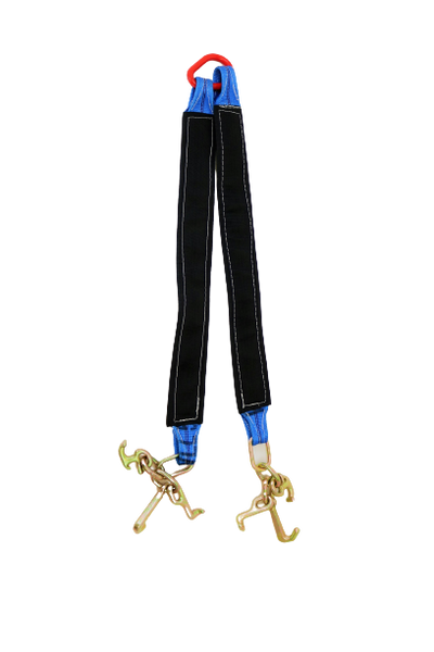 TOW-3X36-RTJ - 3"x36" Towing V-Bridle Strap with RTJ Frame Cluster Hooks-BETTER