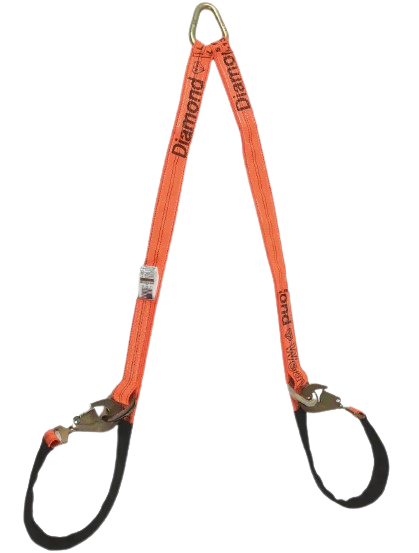 TOW-V-STRAP - 56" Towing V-Bridle Strap with Twisted Snap Hooks & Delta Rings-BEST