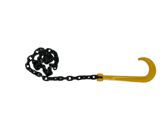 3/8" x 5' Recovery Chain - G100 Chain G80 15" J-Hook