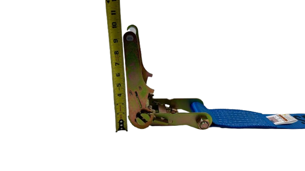 3" x 6' Heavy Duty Short Handle Ratchet Under Lift Strap with Rubber Pad-BETTER