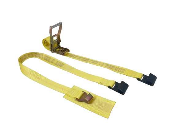 2" x 9' Quick Release Gas Cylinder Ratchet Strap w/ Flat Hooks-BETTER