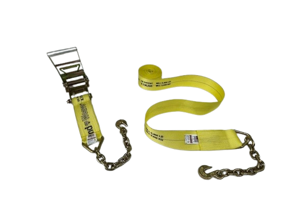 4" x 30' Ratchet Assembly w/ Chain Ends & Grab Hooks-BEST