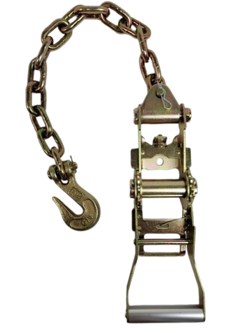 2" Ratchet Handle w/ 5/16" G70 Chain and Grab Hook