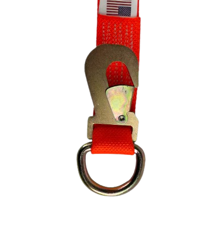 2" x 8' Wheel Lift Strap w/ Flat Snap Hook & D-Ring-BEST