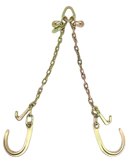 24" V-Bridle Chain with 8" Sport-J and Mini-J Hook Cluster