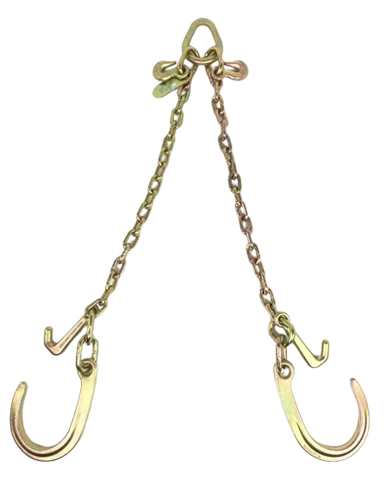 24" V-Bridle Chain with 8" Sport-J and Mini-J Hook Cluster