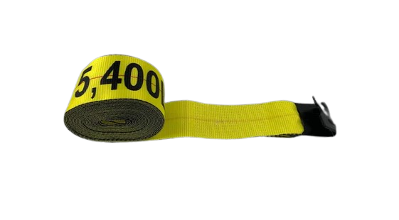 S-4X28FH-I - 4" x 28' Winch Strap with Flat Hook-GOOD