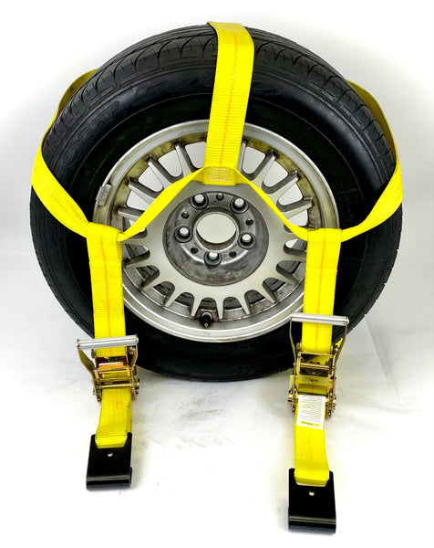 CT-TBSWIFT-YL - Yellow Side Mount Tire Net Tow Dolly Strap