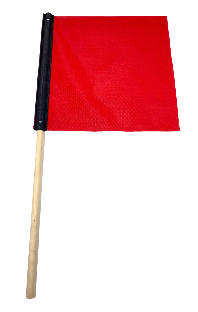 M-FLAG - Warning Flag with Wood Handle