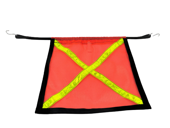 M-FLAG-TS31-BB-RX - Safety Flag with Bungee Cord and Reflective X- Reinforced Edge