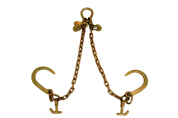 24" V Chain with 8" J Hooks and T-J hooks - 4,700 WLL