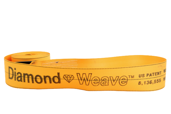 S-4X30FH-DW - 4" x 30' Diamond Weave Winch Straps with Flat Hook-BEST