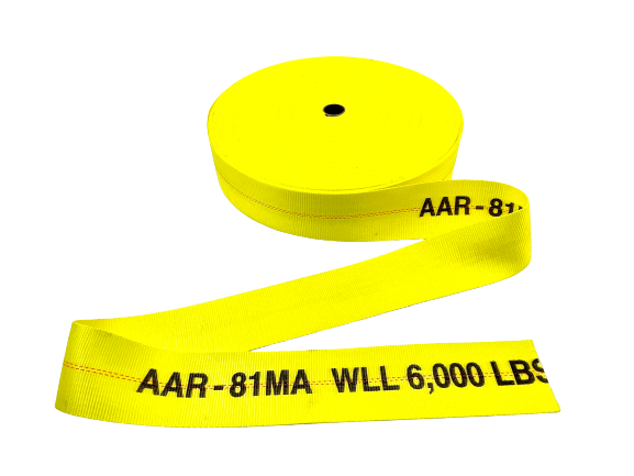 AAR 4" Webbing - 6,000 lbs. Working Load Limit - 300ft. Roll