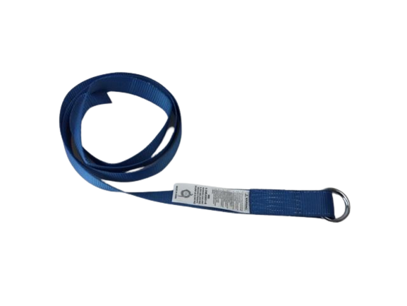 S-2X8LASSO-I - 2" x 8' Blue Lasso Strap with O-Ring-GOOD