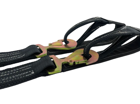 2" x 57" V-Bridle w/ Flat Snap Hooks, Loops & Cordura Sleeve-BEST