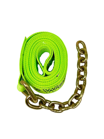 TOW-14-CHAIN - 14 Foot Strap with 12 inch 5/16 G70 Chain Tail-BEST