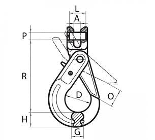 AS-8498400 - 3/8" G100 Peerless Self-Locking Hook