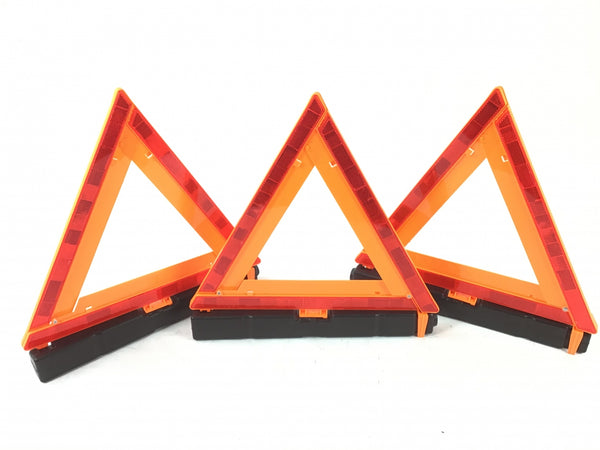 17.5" Reflective Warning Triangles-Pack of 3