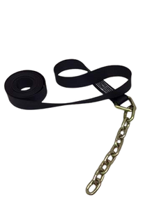 TOW-18-CHAIN - 18' Tow Strap with 12" 5/16 G70 Chain Tail-BEST