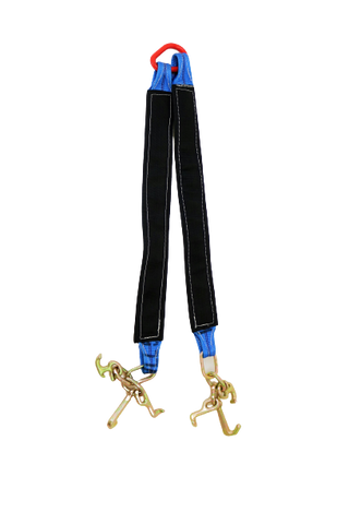TOW-3X36-RTJ - 3"x36" Towing V-Bridle Strap with RTJ Frame Cluster Hooks-BETTER